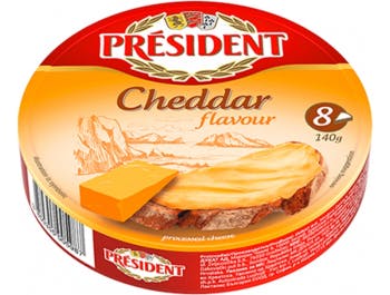 Prezident tavený sýr Cheddar 140 g
