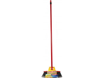 Broom for interiors with handle