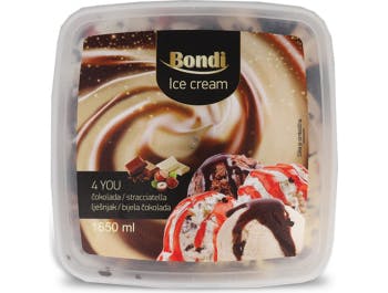 Bondi 4 you ice cream chocolate stracciatella hazelnut white chocolate 850 ml