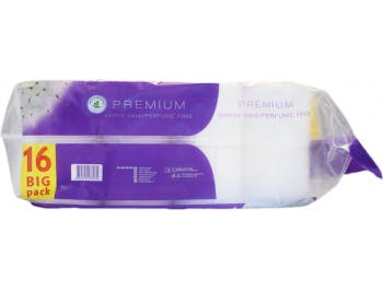 Violet toilet paper three-layer premium cotton 1 pack of 16 rolls