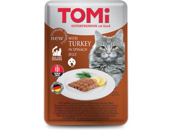 Tomi hrana za mačke puretina u umaku od špinata 100 g