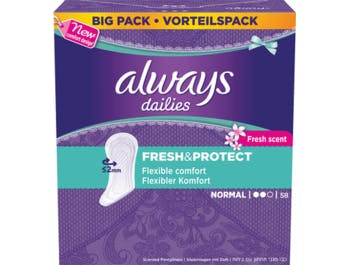 Always Daily insoles normal 58 pcs