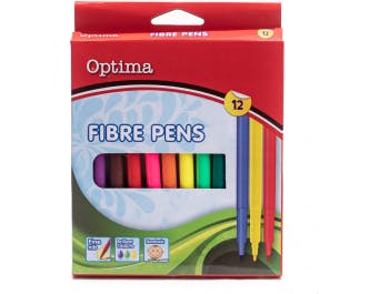 Optima felt-tip pens in a box of 12 pcs