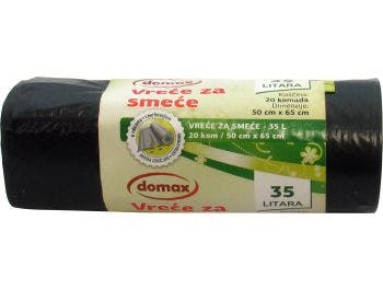 Worki na śmieci Domax pojemność: 35 L 1 op. 20 szt