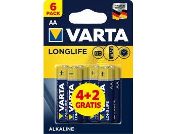 Varta alkaline batteries LR06 / AA for single use 6 pcs