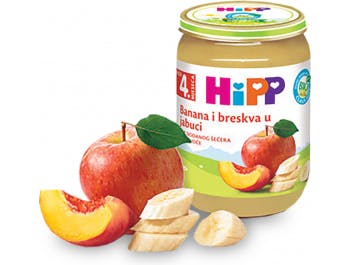 Hipp karma dla niemowląt banan brzoskwinia i jabłko 190 g