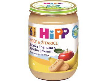Hipp kojenecká výživa jablko banán a sušenka 190 g