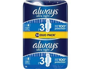 Always sanitary pads ultra 1 pack 2x7 pcs