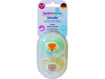 Silicone pacifier 6-12 months, 2 pcs