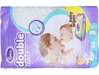 Violet baby diapers 66 pcs