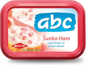 Abc fresh cream cheese with ham 100 g