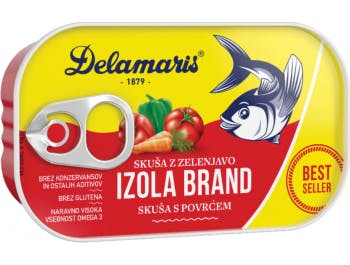 Delamaris Izola Brand Mackerel with vegetables 125 g