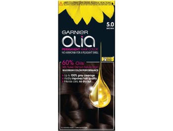Barva na vlasy Garnier Olia – 5,0 Hnědá 1 ks