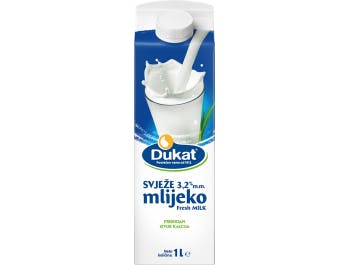 Dukat-Milch von Velebit-Weiden frisch 3,2 % m.m. 1 L