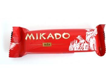 Zvečevo Mikado mléčná čokoláda s rýží 25g