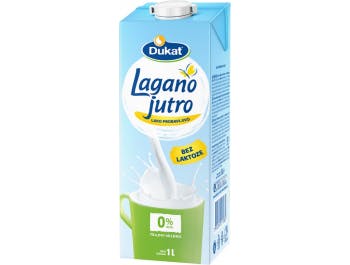 Dukat Leichte Morgenmilch Laktosefreie Milch 0 % m.M. 1 L