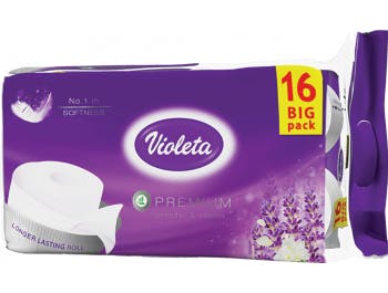 Violeta Toilettenpapier Lavendel Premium dreilagig 16 Rollen