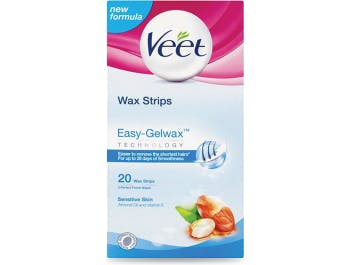 Veet Easy gel strips for leg depilation, 20/1