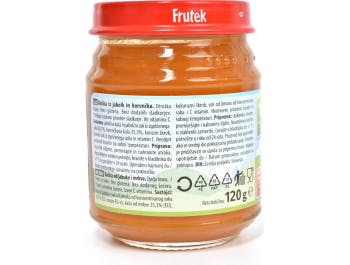 Fructal Frutek jablkovo-mrkvová kaše 4+ měsíce 120g