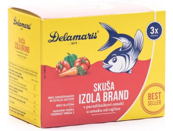 Izola brand mackerel with vegetables 1 pack 3x125 g