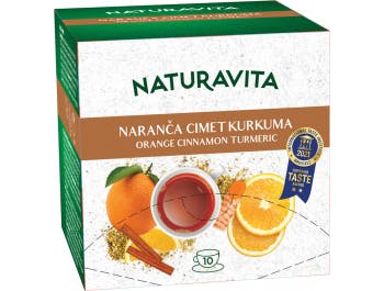 Tè all'arancia Naturavita con cannella e curcuma 10x2,5 g